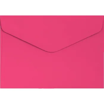 Obálka Barevná OBÁLKA Ozdobná Na Přání C6 120g HLADKÁ RŮŽOVÁ Sada 10 Kusů