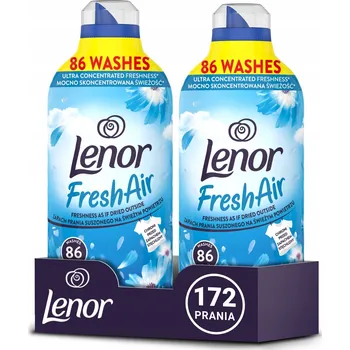 Aviváž Sada 2x Lenor Fresh Air Fresh Wind Tekutá aviváž 1,2 l (172 praní)