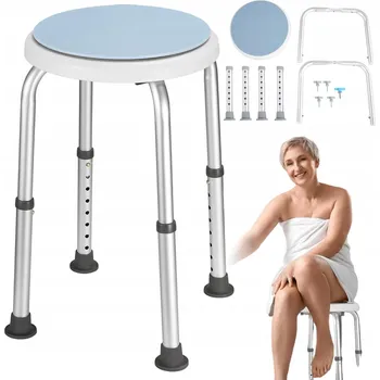 Koupelnové sedátko Sprchová Stolička Sedátko do Vany Nastavitelná Stołek Łazienkowy 35–54 cm