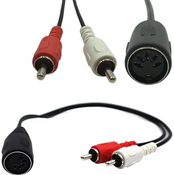 Audio kabel Kabel DIN - RCA Betune DIN 5 PIN SAMICE na 2 RCA SAMCE 0,5 m