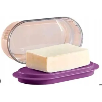 Máslenka Máslenka Tupperware plastová průhledná, černá