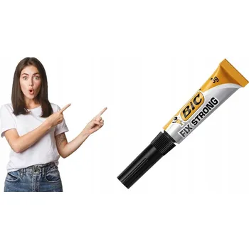 Průmyslové lepidlo Kyanoakrylátové lepidlo BiC Fix Strong, tuba 3 g