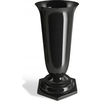 Váza Luxusní Hřbitovní Váza NATY 23cm, Těžká, Černá PH
