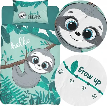 Povlečení Povlečení 90x120 Medvídek Koala tyrkysová bílá mám už tolik měsíců