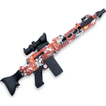 Dětská zbraň Sunny Blaster MG3 kulomet na vodní gelové kuličky s příslušenstvím červený