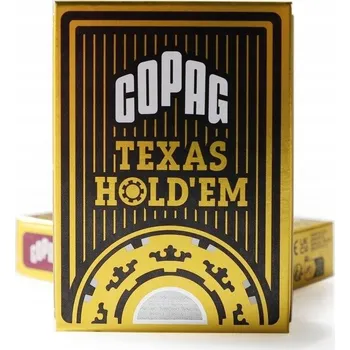 Poker Copag plastové karty Texas Holdem Černé