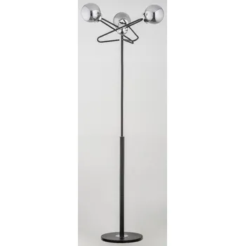 Stojací lampa Stojací lampa Alfa LATE II E14 10 W černá, stříbrná, šedá