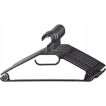 Věšák VĚŠÁKY NA OBLEČENÍ 10 Ks OTOČNÉ LIVARNO bílé