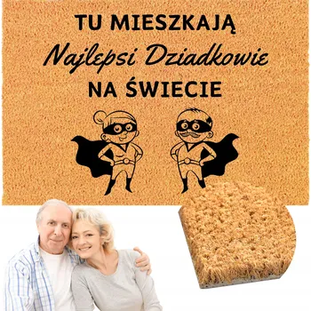 Rohožka Kokosová rohožka hotová 60 x 40 cm