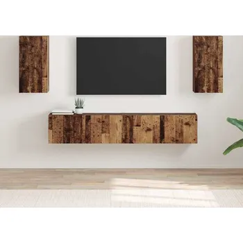 Obývací stěna vidaXL TV wall cabinet Nástěnný 2 pcs Staré dřevo 30 x 31 x 60 cm [892286]
