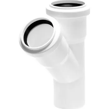 Kanalizační potrubí T-ROZDĚLOVAČ KANALIZAČNÍ 32/32 - 67° BÍLÁ KANALIZACE PP PVC