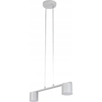 Moderní závěsné svítidlo šedé 2 spoty na liště 46 cm do jídelny Sigma