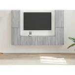 vidaXL Sestava TV skříněk 6 pcs Šedá Sonoma kompozitní dřevo [3409111]