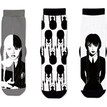 Wednesday Addams SADA 3 KS PONOŽKY WEDNESDAY Velikost: 31-34