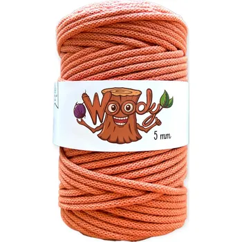 Příze Woody 5 mm – Dýňová (50m)