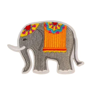 Nášivka Nažehlovací nášivka - slon (8,5 x 6,0 cm)