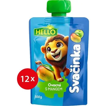 HELLO ovocná kapsička s mangem 12× 100 g