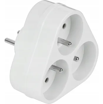 Elektrická zásuvka Elektrická Zásuvka rozbočka Rebel bílá