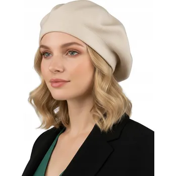 Čepice Rovicky béžový baret univerzální velikosti, akryl