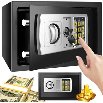 Trezor TREZOR DO DOMU, KANCELÁŘE, UZAMYKATELNÝ NA KLÍČ, NA LAPTOP, BEZPEČNOSTNÍ SCHRÁNKA 8.5L 31X20X20