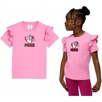 Dívčí tričko PUMA HELLO KITTY s volánky 632386 33 růžová 110.