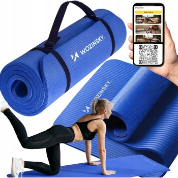 podložka na cvičení Podložka na cvičení Wozinsky 181 cm x 63 cm modrá
