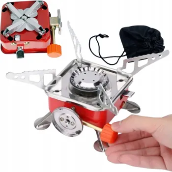 Turistický vařič Kuchenka turystyczna plynový vařič 2800 W, skládací piezozapalovač, ocel