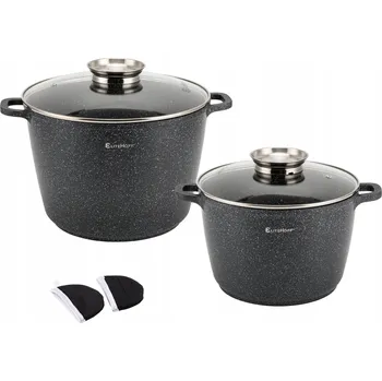 Hrnec FUNKČNÍ VELKÉ MRAMOROVÉ HRNCE 10 L 6,2 L PLYN INDUKCE EDENBERG 8133