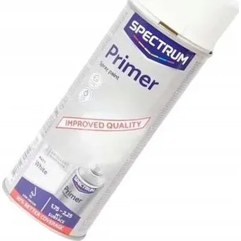 Barva ve spreji Akrylový Základový Rychleschnoucí Primer Matný Univerzální Sprej 400 ml Bílý