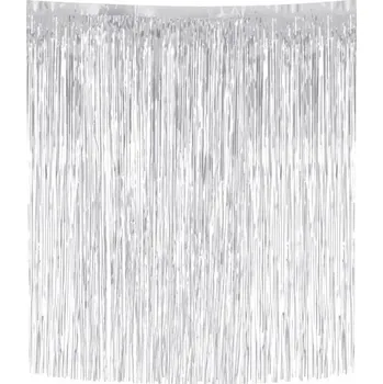 Vánoční dekorace Andělské vlasy na vánoční stromeček stříbrné 33x50cm