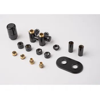 Radiátor P.m.h. Termostatický ventil kombinovaný Nura 6x7 cm černá NUR-L-B