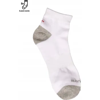 Pánské ponožky HEAVY TOOLS PONOŽKY ODIN25 WHITE 37-41, DVĚ PÁRY