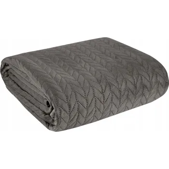 Přehoz na lůžko Přehoz na postel Eurofirany velur 200 cm x 220 cm béžový