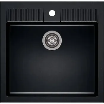 Granitový dřez Jednokomorový granitový dřez ZEUS černý