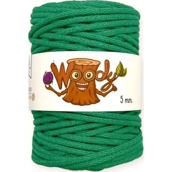 Příze Woody 5 mm – Zelená (100m)