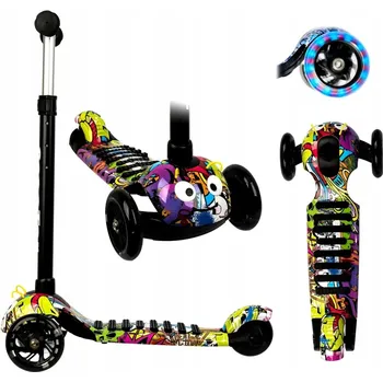 Odrážedlo BALANČNÍ TŘÍKOLOVÁ KOLOBĚŽKA S LED SVĚTLY PRO DĚTI DÁREK ODRÁŽEDLO