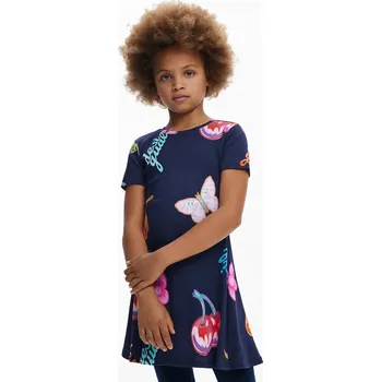 Dívčí šaty Dívčí šaty Desigual 25WGVK13 námořnická modř 59X, vel. 116