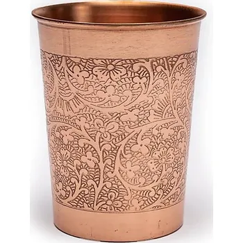Měděný kalich s květinovým motivem 250 ml