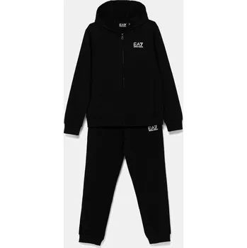 Dětská tepláková souprava EA7 Emporio Armani 7B000031.AF10380 černá 99X, vel. 160