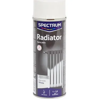 barva na zeď Barva barva Spectrum na kov, tepelně odolná, sprej bílý lesk 0,40 l