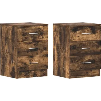 Noční stolek Klasické noční stolky 38x35x56 cm dub