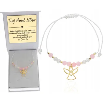 Náramek Náramek s andílkem Anděl strážný SVATÉ PŘIJÍMÁNÍ KŘEST, PRVNÍ NAROZENINY STŘÍBRO 925