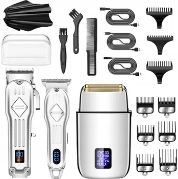 Strojek na vlasy STŘÍHACÍ STROJEK NA VLASY ZASTŘIHOVAČ VLASŮ PROFESIONÁLNÍ PRO DOMÁCÍ POUŽITÍ I DO SALONU 3V1