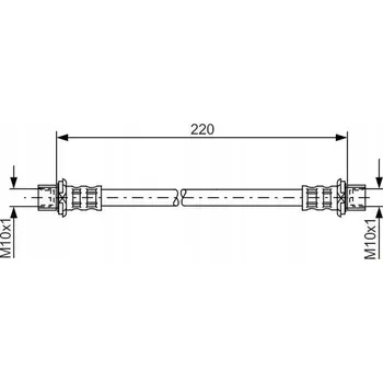 Brzdová hadice Bosch 1 987 481 132 Flexibilní brzdová hadice
