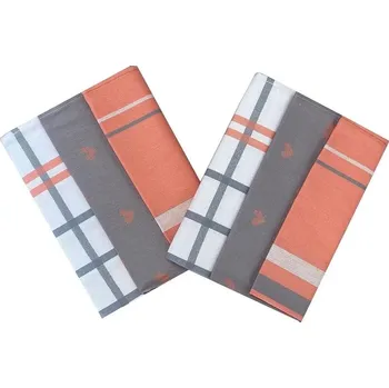 Utěrka Svitap JHJ Ručník Ba Extra savý Srdce lososová šedá 50x70 cm (balení 3 ks)