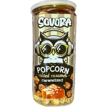 Popcorn Popcorn s příchutí slaný karamel 160g Sovora