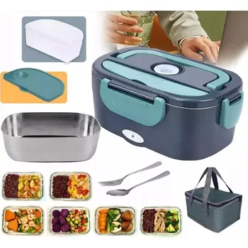 Svačinový box ELEKTRICKÝ OHŘÍVAČ OBĚDOVÝ BOX JÍDELNÍ BOX DO AUTA 220/12/24V