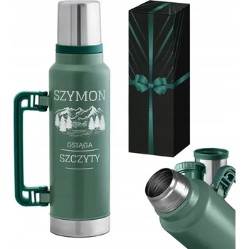 Termoska Termoska s s gravírováním, Hrnek s Uchem, Velký, Těsný, Turistický, na Kávu a Čaj