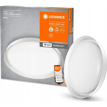 Kulatý Stropní Svítidlo bílé Ledvance Smart+ Ø43cm 24W 3000K-6500K WiFi stmívatelné
