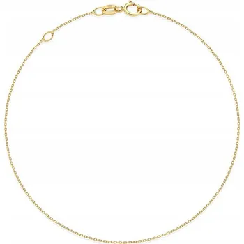 Náramek Zlatý náramek 585 řetízkový ankr 19 cm